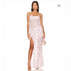 Lovers and Friends Kenzie Gown in Pink Floral Multi